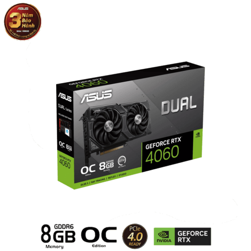 ASUS Dual GeForce RTX 4060 OC Edition 8GB GDDR6 (DUAL-RTX4060-O8G) Graphics Card