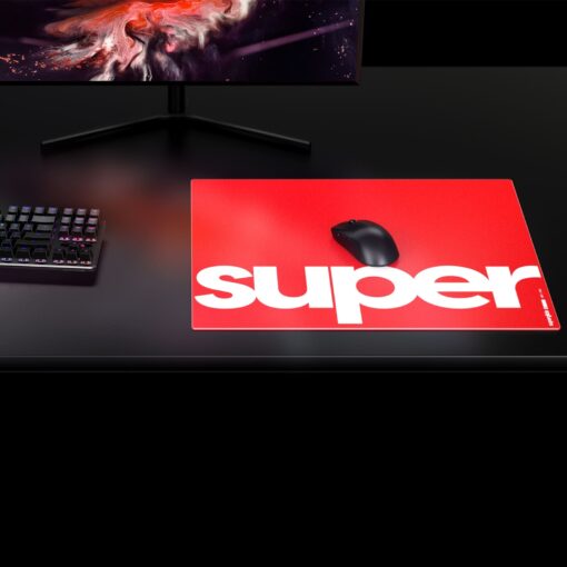 Pulsar Superglide Glass Mouse Pad - XL (490 x 420 x 4mm)